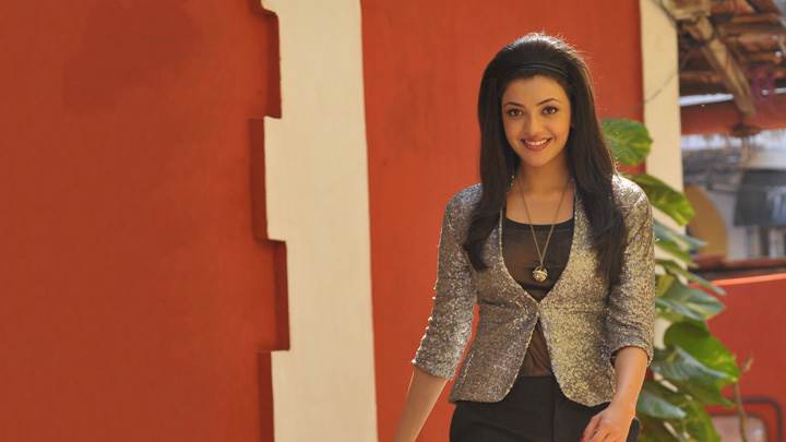 Kajal Aggarwal Smiling Modeling Pose